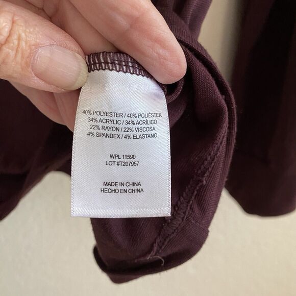 32 DEGREES‎ Men's Activewear Base Layer Long Sleeve Tee Maroon Size XL - Picture 7 of 9